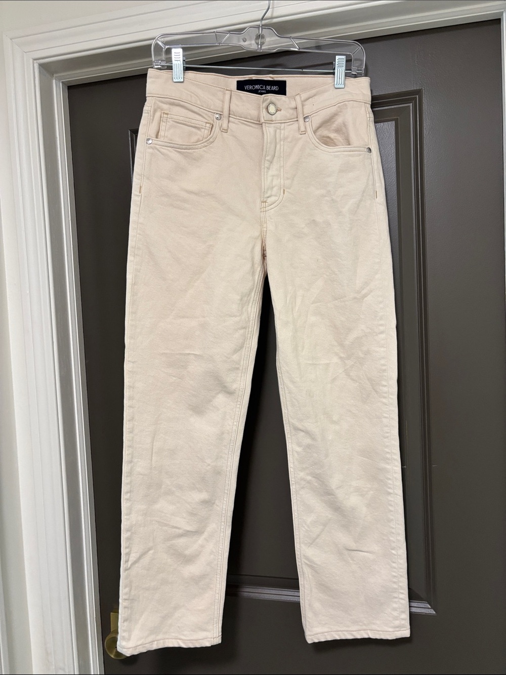 Veronica Beard Leah straight midrise jeans 27